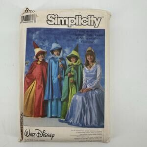 Simplicity 8328 Disney Princess Aurora Costume Pattern 1987 Size 6 8